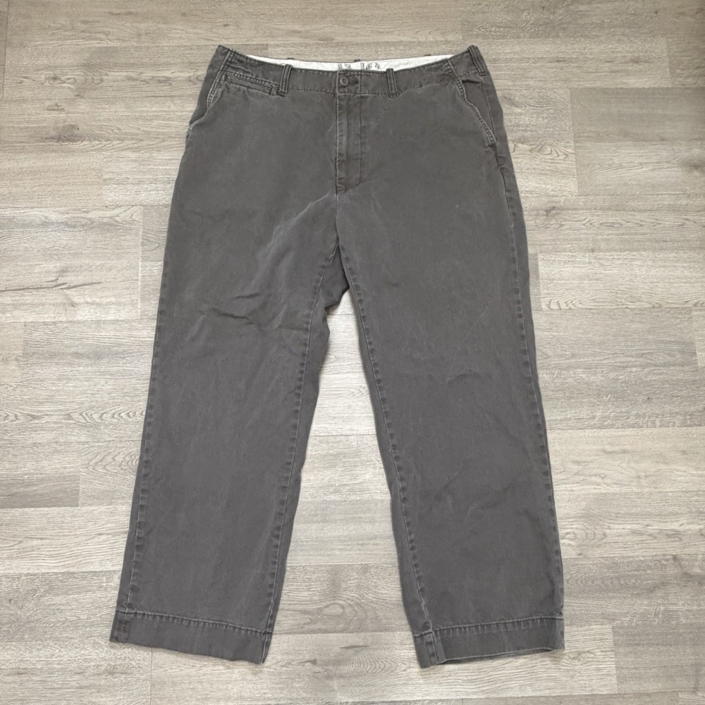 Polo Jeans Company Ralph Lauren Chino Pants Mens 38x30 Gray Straight Casual